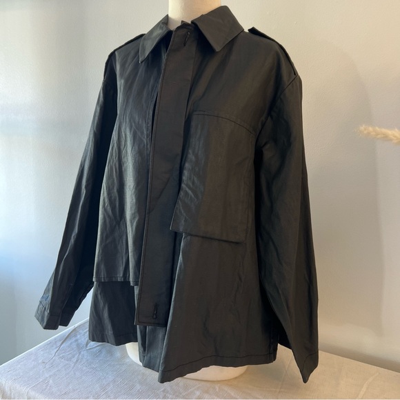 Cordera Black Utility Trench Jacket - Picture 3 of 10